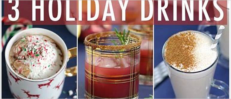 Healthy holiday drinks